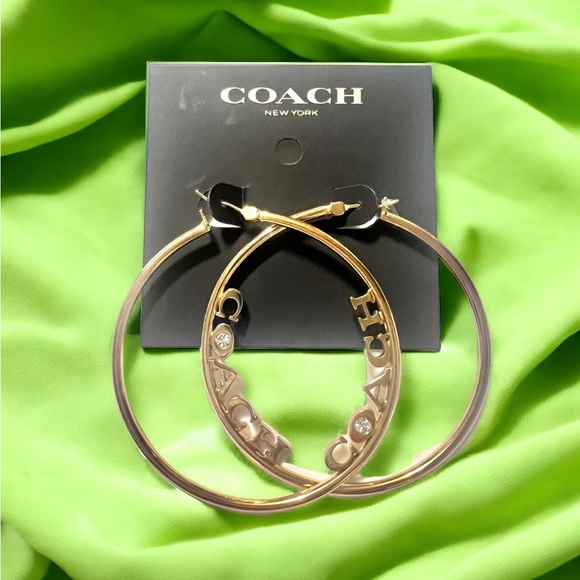 Coach hoop earrings - Picture 9 of 10